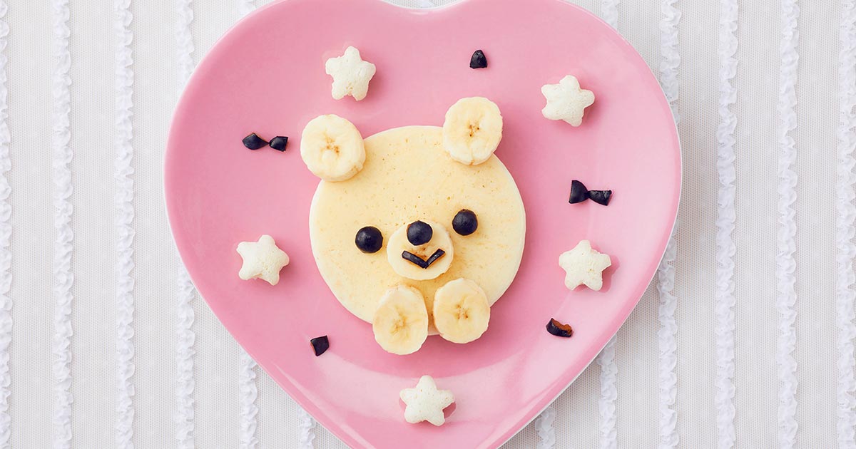 買得 9ヵ月頃～わくわくくまくんのパンケーキ｜離乳食レシピ（おやつ その他