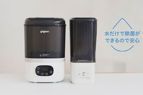 ボタンひとつで除菌・乾燥・保管が全自動でできる哺乳びんスチーム除菌・乾燥器ポチットシリーズ