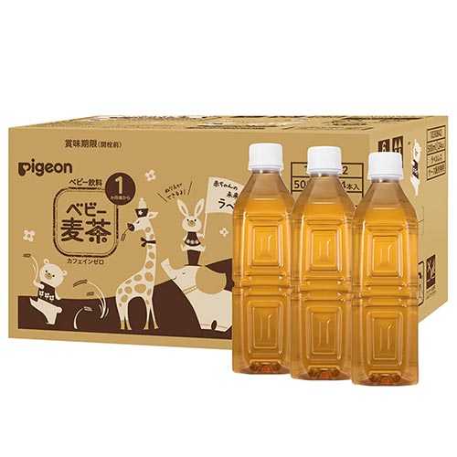 【24本入】ベビー麦茶500ml ラベルレス