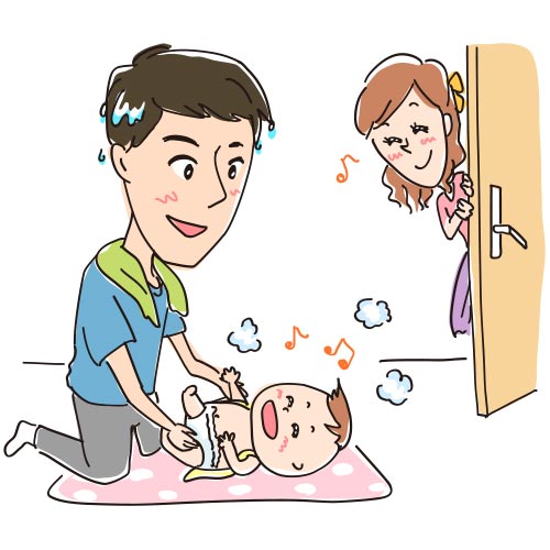 たくさんある赤ちゃんのおふろの役割、担当しているのはママ？パパ？