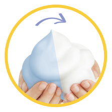 魔法のあわあわボディソープの泡のイメージ