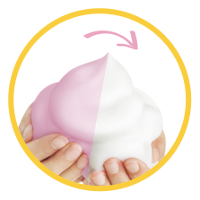 魔法のあわあわシャンプーの泡のイメージ