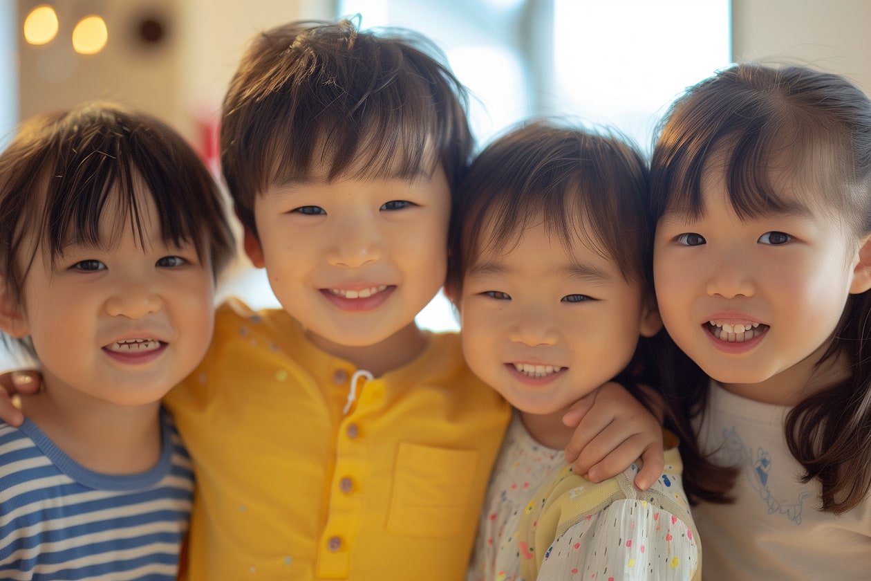 お友達と遊ぶお子様