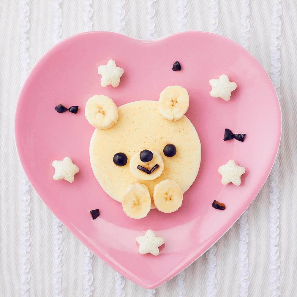 9ヵ月頃～わくわくくまくんのパンケーキ｜離乳食レシピ（おやつ 
