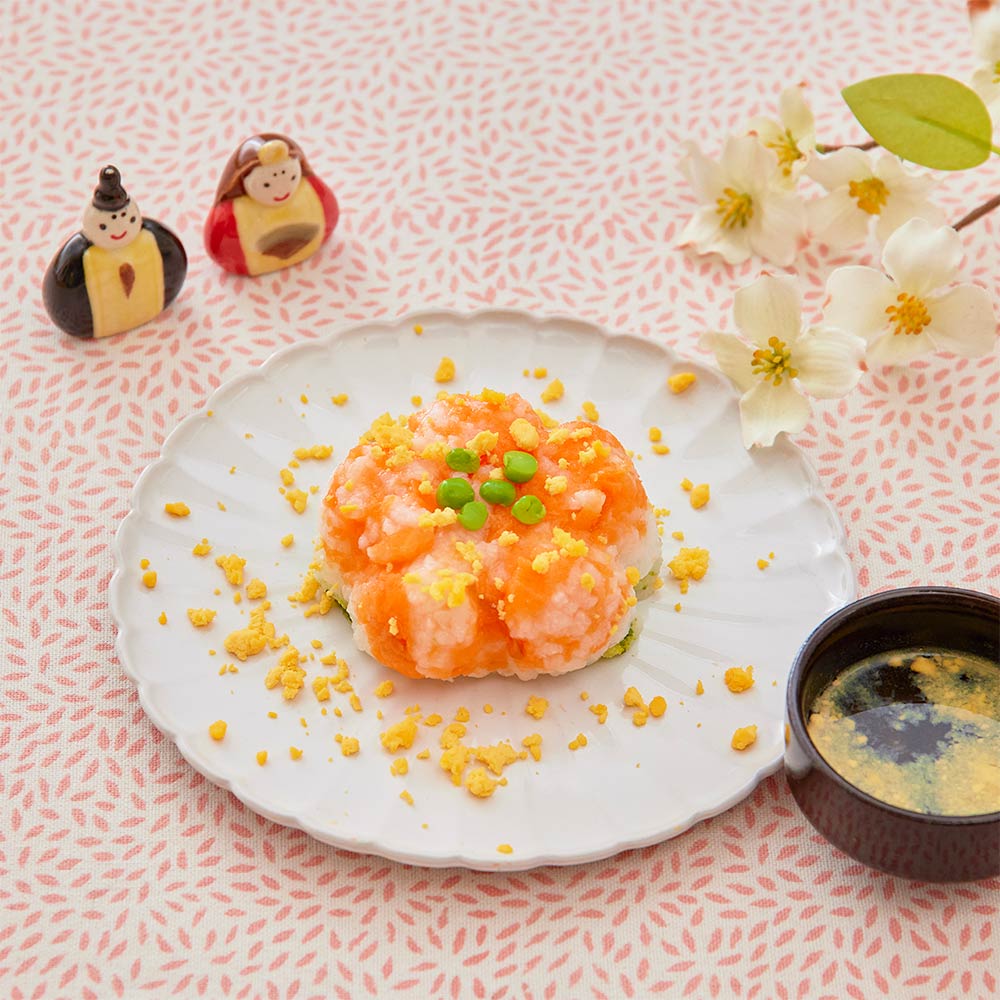 ひなまつり お花のちらし寿司
