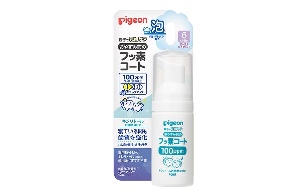 おやすみ前のフッ素コート100ppm キシリトールの自然な甘さ