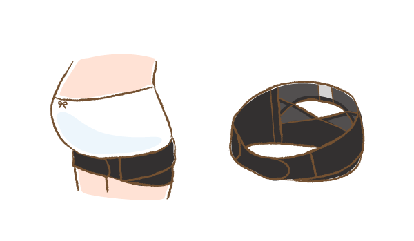 骨盤ベルトのイラスト