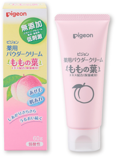 パウダークリーム ももの葉エキス配合(保湿成分)
