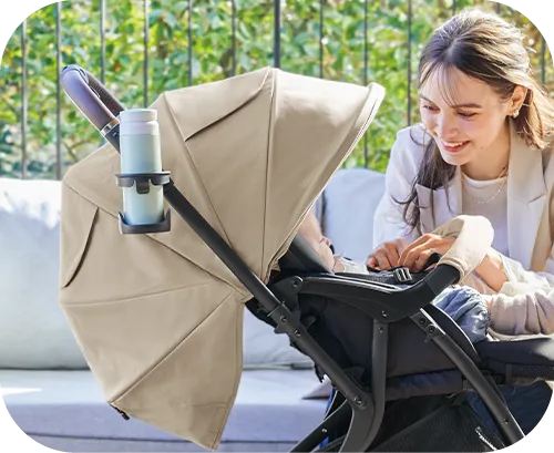 ランフィリノンに、純正カップホルダーを付けたところです。